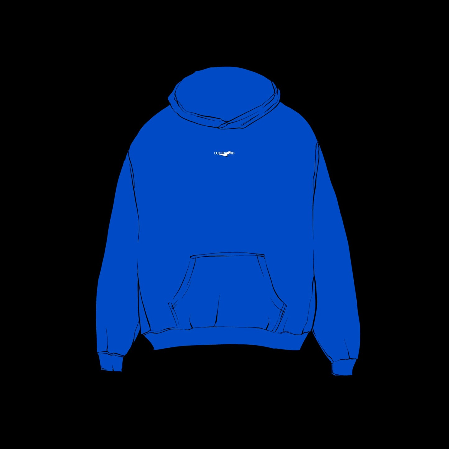 COBLAT BLUE OVERSIZED HOODIE